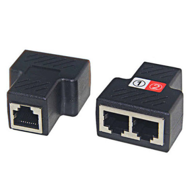 З'єднувач кручений пари 1гн.-2гн. екранований (RJ-45) (2-0607)