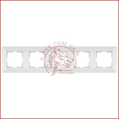 Рамка п'ятірна біла Panasonic arkedia slim (WNTC0805-2WH) (480500135)