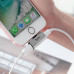 Перехідник для навушників Hoco LS24 Lightning - AUX + CHARGER silver