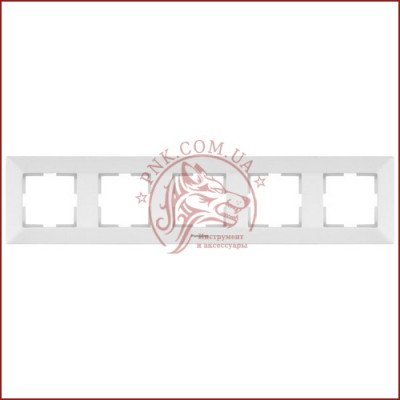 Рамка п'ятірна біла Panasonic arkedia slim (WNTC0805-2WH) (480500135)