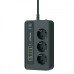 Мережевий подовжувач Power Socket PD-03 5 USB + Type C 3.4A 20W, 3 розетки 2500W (чорний)