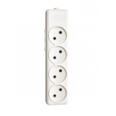 Колодка четверна без заземлення Luxel Aura 250V 10A (7341)