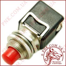 Кнопка PBS-13C без фіксації ON-(OFF) 2-х контактний, 4А, 250V, червона