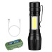 Ліхтарик кишеньковий X-Balog BL-511, від акумулятора Li-on, зарядка від Micro USB, пластиковий кейс