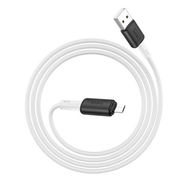 Кабель HOCO X48 Silicone Micro 2.1A 1m. White