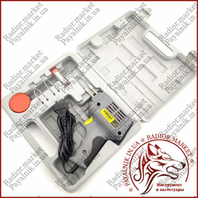 Паяльник пістолет Sigma імпульсний 200W + аксесуари 5шт (2742061)
