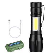 Ліхтарик кишеньковий X-Balog BL-511, від акумулятора Li-on, зарядка від Micro USB, пластиковий кейс