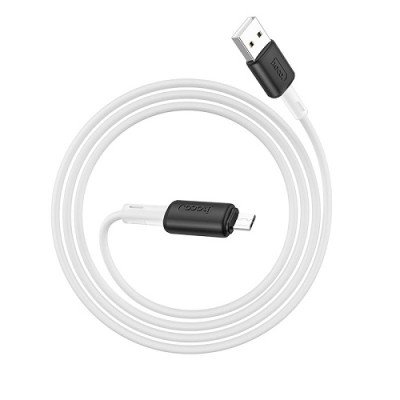 Кабель HOCO X48 Silicone Micro 2.1A 1m. White