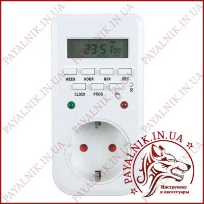 Таймер питания в розетку электронный Lemanso (LM6346 / LM680) (994406)