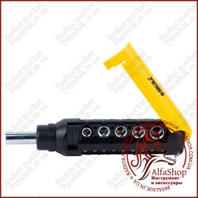 Викрутка Sigma з реверсом біт + головки 13шт. CrV-6150 HRC 51-56