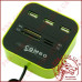 Концентратор USB HUB 3 порти + картридер (SD, MS, M2, TF, Micro SD) v2.0 Combo (SY-H227)