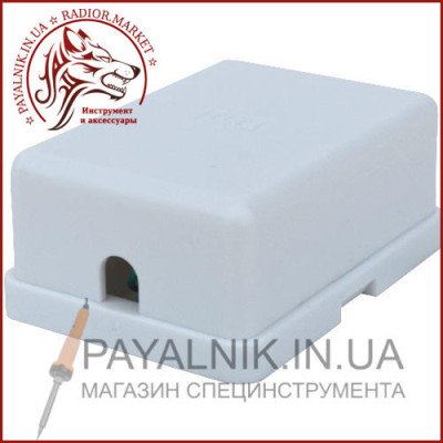 Телефонна розетка х1 (6Р4С) зовнішня з липучкою