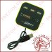 Концентратор USB HUB 3 порти + картридер (SD, MS, M2, TF, Micro SD) v2.0 Combo (SY-H227)