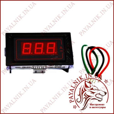 Вольтметр змінної напруги AC 50-500V (PDM-5035) (XDM-551) Червоний
