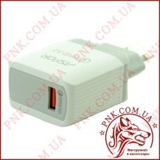 (DL) СЗУ Aspor-A320 (QC/1USB/3A) -білий (DL) СЗУ Aspor-A320 (QC/1USB/3A) -білий
