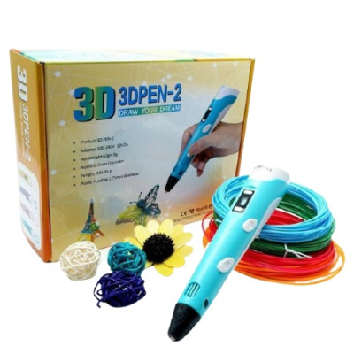 Дитяча 3D ручка 3D PEN 2 MYRIWELL, керамічний носик, екран, 10м пластик, різні кольори.