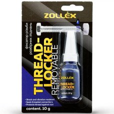 Фіксатор різьблення ZOLLEX adhesive для розбірних з'єднань 10 мл Фіксатор різьблення ZOLLEX adhesive для розбірних з'єднань 10 мл
