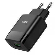 Мережеве зарядне HOCO C72Q Glorious 1USB 18W QC3.0 Black