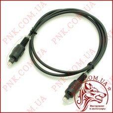 Кабель оптичний звуковий 1.0м Toslink plug чорний