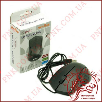 Мишка домп'ютерна оптична Weibo WB-001 (USB, провідна)