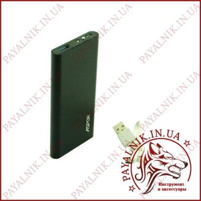 Power bank ASPOR Air Ulrtathin A373 6000mAh (1USB 2.4A) Polimer battery BLACK