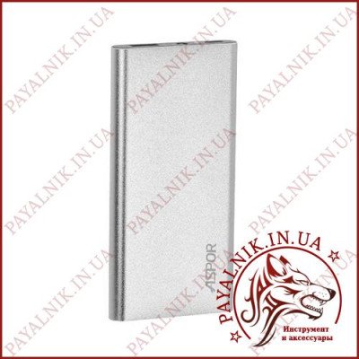Power bank ASPOR Air Ulrtathin A373 6000mAh (1USB 2.4A) Polimer battery SILVER