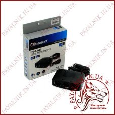 Автомобільний розгалужувач прикурювача Olesson № 1636 12-24V 100W 3 гнізда, 3 тумблери + 2 USB