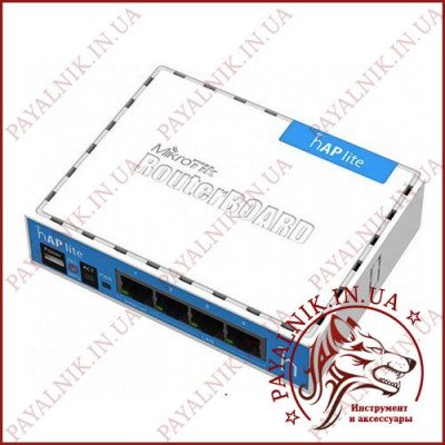 Роутер маршрутизатор MicroTik HAP Lite RB941 2.4GHz (650MHz – 32Mb)