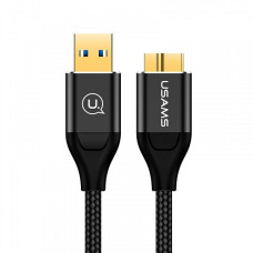 Кабель USAMS US-SJ272 U19 для підключення жорсткого диска Woven Hard Drive 1m USB - Micro USB 3.0