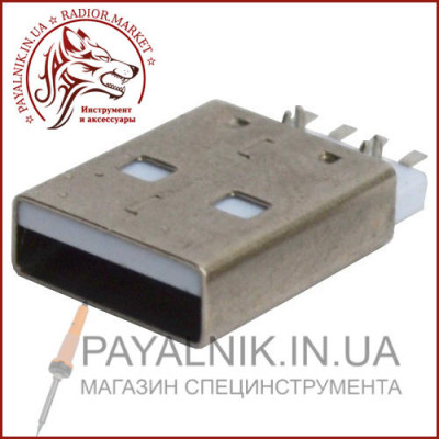 Штекер USB тип A, монтажний (1-1011)