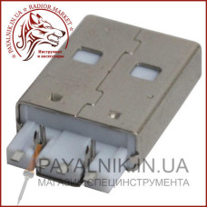 Штекер USB тип A, монтажний (1-1011)