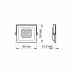 Світлодіодний прожектор Videx 10W 5000K 220V (VL-F2e-105W)