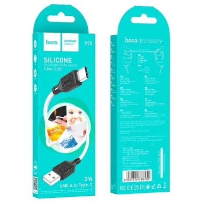 Кабель HOCO X90 Silicone USB - Type C 3.0A 1m.