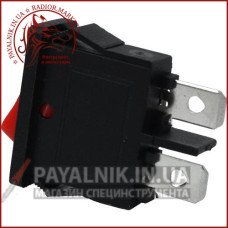 Перемикач MRS-101-5С3 ON-OFF 2-х контактний, 6A, 220V, червоний