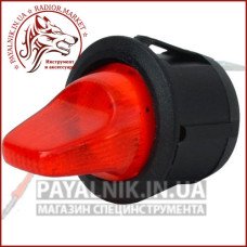 Перемикач-тумблер MRS-101-9H ON-OFF 2-х контактний, 6A, 220V, червоний (11-0430)