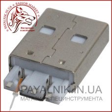 Штекер USB тип A, монтажний (1-1011)