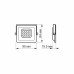 Світлодіодний прожектор Videx 10W 5000K 220V (VL-F2e-105W)