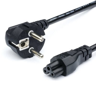 Кабель живлення потрійний для ноутбука 220V 3*0.75мм² 1.8 метра (чебурашка) Atcom Якість (10119)