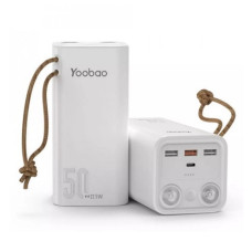 Портативна батарея Yoobao H5, Power bank 50000mah PD20W White