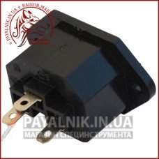 Гніздо мережеве 3pin, монтажне, корпус пластик (1-0155) Гніздо мережеве 3pin, монтажне, корпус пластик (1-0155)