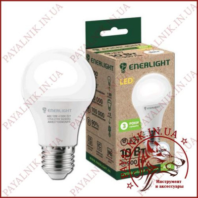 Лампа світлодіодна ENERLIGHT A60 10W 4100K E27