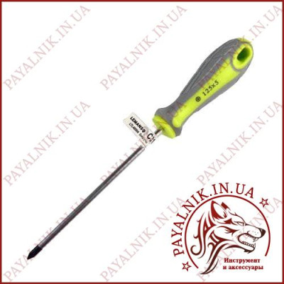 Викрутка LEMANSO PH1*125 (LTL40004) сіро-зелена (103004)