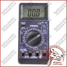 Цифровий мультиметр з дзвінком DIGITAL M890D, вольтметр, амперметр, автовимикання (Оригінал)
