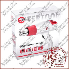Фен технічний 2000 Вт, 2 режими, 400-600 град., 300-500 л/хв INTERTOOL DT-2416
