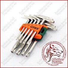 Набір ключів TORX з отвором Grad T10-T50мм 9шт. (4022275)