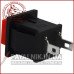 Кнопка квадратна PBS-15B без фіксації OFF-(ON) 2-х контактна, 1А, 250V червона