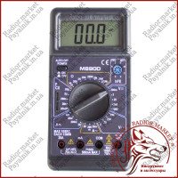 Цифровий мультиметр з дзвінком DIGITAL M890D, вольтметр, амперметр, автовимикання (Оригінал)