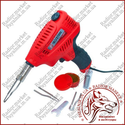 Паяльник INTERTOOL RT-2003 імпульсний 200W, 230V, 3 режими, з комплектом насадок