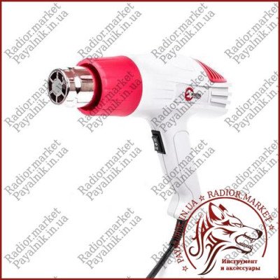Фен технічний 2000 Вт, 2 режими, 400-600 град., 300-500 л/хв INTERTOOL DT-2416