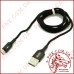USB кабель Aspor-AC-11 micro 2.4A/ 1,2м-чорний